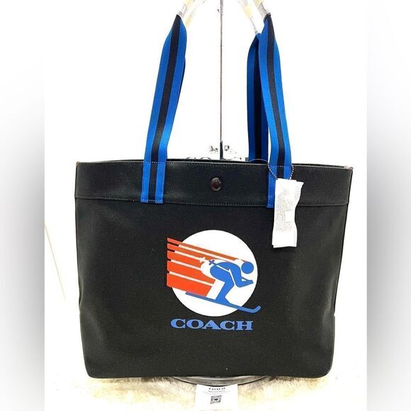 🆕🔥NWT! Coach Tote Handbag 38 Ski Graphic Canvas XL Msrp:$328.00 - Picture 3 of 9